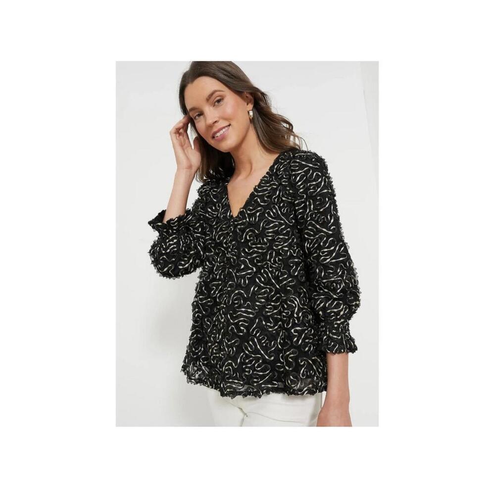 Tuckernuck Nightly Organza Easton Blouse $168 NWT Medium M SOLD OUT